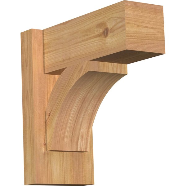 Ekena Millwork Thorton Block Smooth Outlooker, Western Red Cedar, 5 1/2"W x 12"D x 12"H OUT06X12X12THR05SWR - main